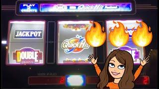 Double Jackpot Blazing 7's Quick Hits High Limit Slot Play - $10 Bets