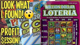 LOOK WHAT I FOUND! PROFIT SESSION!  $20 Million Dollar Loteria!  TX Lottery Scratch Off Tickets