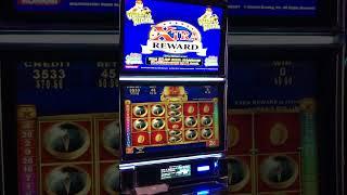 900 GAMES!!!  BONUS Quest for Riches Konami Slot in Casino