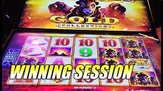 Buffalo Gold: Winning session on max bet