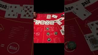 HIT QUADS ON A HUGE BET!!! ULTIMATE TEXAS HOLD'EM!!! #shorts