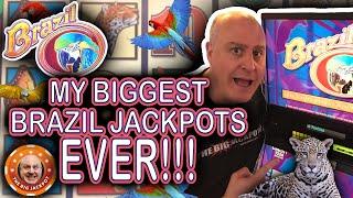 MY BIGGEST JACKPOT$ ON BRAZIL EVER COMPILATION!  Huge Jackpots Incoming! (MUST SEE)
