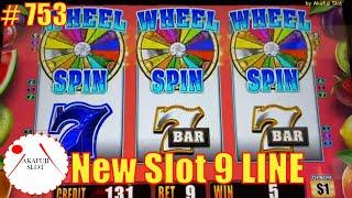 New Slot 9 Lines with Bonus Games -Fruit Jackpot Slot WinWild Double Strike Slot Max Bet $9 赤富士スロット