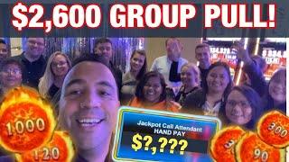 WINNING $2600 Group Slot Pull!! | Piggy Bankin’  | Fire Link  | Buffalo |
