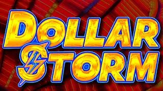 Goin' For The $1,000.00! Dollar Storm HIGH LIMIT Slot Machine Action!
