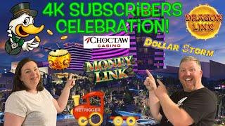 LIVE HANDPAY while celebrating 4K Subs at CHOCTAW!!! THANK YOU!!