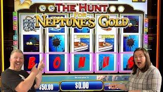 COMEBACK on THE HUNT FOR NEPTUNE'S GOLD! Up to $50 a spin