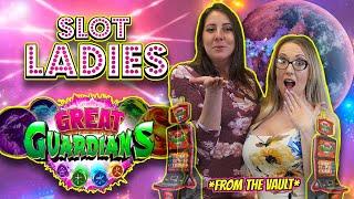 The SLOT LADIES Blast Off On A Wild Slot Challenge On GREAT GUARDIANS And HOT SHOT INFERNO!