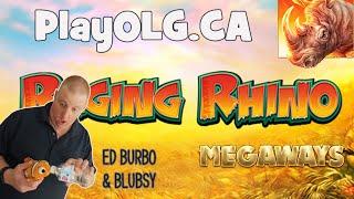 PlayOLG.CA - Raging Rhino MEGAWAYS!  First look … Mega Blast !