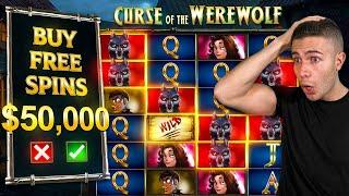 $50,000 Bonus Buy on CURSE OF THE WEREWOLF MEGAWAYS  (50K Bonus Buy Series #03)