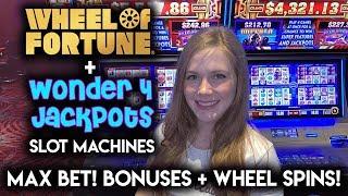 Bigger Bets!! Bigger BONUSES?! Wheel of Fortune!! Wicked Winnings 2 Slot Machines!!
