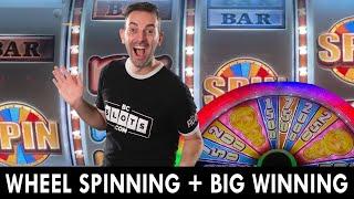 Wheel Spinning + BIG WINNING at The Plaza Casino  Las Vegas