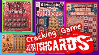 Bee Lucky10X CashMerry Millions£100 Loaded.£250,000 Blue.Winter Wonderlines.