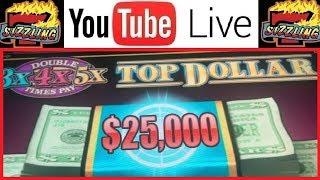$3,000 LIVE PLAY • $50 BET + JACKPOT HAND PAY on TOP DOLLAR Casino BONUS Slot Machine Videos