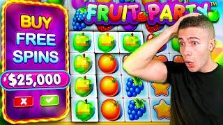 $25,000 FRUIT PARTY BONUS BUY   WITH @WatchGamesTV