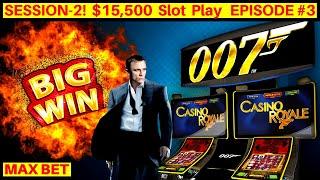 James Bond Slot Machine Max Bet Bonuses & BIG WINS | FANTASTIC SESSION | Season 2 Episode #3