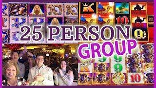 $5,000 Group Slot Pull with 25 Fans!   Cosmopolitan Casino   Slot Machine Pokies w Brian C