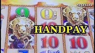 BUFFALO GOLD HANDPAY: 3 bonus wins on max bet!