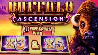 BUFFALO ASCENSION 3x 5x Free Spins TRIGGERED!! & More Exciting Slots...