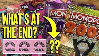 NICE WINS!!  $20, $10 & $5 MONOPOLY + MORE!  $80 TX Lottery Scratch Off Tickets