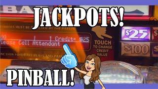 ️WHY DO WE LOVE PINBALL?? ️Old School Pinball Slot Machine plus 3x4x5x Pay - MY PROGRESSIVE!