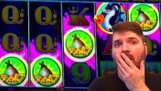 5 Bonus Symbol Trigger On MAX BET On Whales of Cash Deluxe Slot Machine!