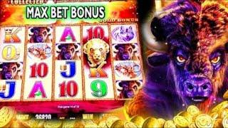 Buffalo Gold Slot Machine | MAX BET $6 RETRIGGERS |Triple Double Gold Doubloon