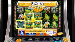 JUNGLE WILD Video Slot Casino Game with a "BIG WIN" FREE SPIN BONUS