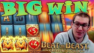 BIG WIN on Beat The Beast: Griffin's Gold Slot - £10 Bet!
