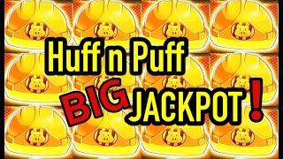 HUGE JACKPOT HANDPAY: Huff n Puff Slot