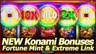Fortune Mint and Quick Strike Extreme Link Slot Machine - NEW Konami Games! Last Spin Bonus BIG WIN!