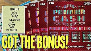 GOT THE BONUS! **$225 NEW TICKETS** $30 Premier Cash + BIG Cash  TEXAS LOTTERY Scratch Offs