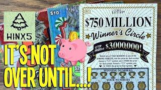 IT'S NOT OVER UNTIL...$$!! Playing $190 TEXAS LOTTERY Scratch Offs