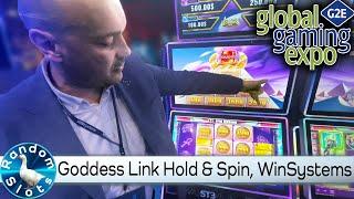 Goddess Link Hold & Spin Bonus Slot Machine by WinSystems at #G2E2022