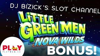 NICE BONUS! Little Green Men SLOT MACHINE   NOVA WILDS -  PlayOLG