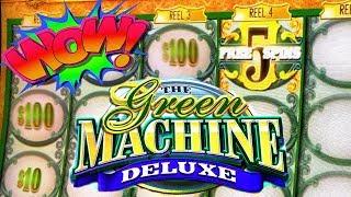 VLR HELPS THE GROUP PULL!!  5 FREE SPINS & A RETRIGGER  GREEN MACHINE DELUXE