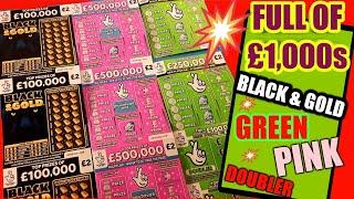 WINS..CRACKING GAME..£500,000 PINK..BLACK & GOLD..£250,000 GREEN..FULL OF £1,000s..GREEN DOUBLER