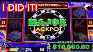 I WON THE $10,000 MAJOR JACKPOT!  High Limit Lightning Cash High Stakes