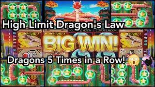 The Dragons Came Out 5 Spins in a Row! High Limit Slotting in Las Vegas