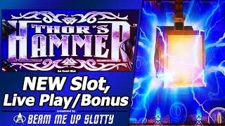 Thor's Hammer Slot - First Attempt, Live Play and 2 Free Spins Bonuses