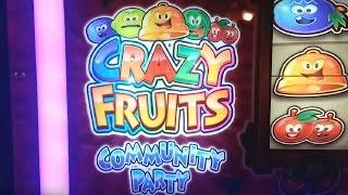 Crazy Fruits Community Party Fruit Machine - Crazy Streaks and Jackpots - Longplay