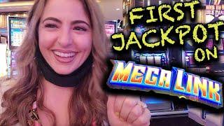 My 1st EVER JACKPOT Handpay on Mega Link Slot Machine in Las Vegas!