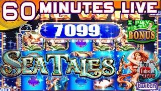 60 MINUTES LIVE  SEA TALES  G+ DELUXE SLOT MACHINE