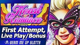 Heart of Romance Slot - First Attempt, Live Play, Nice Line Hits and Free Spins Bonuses