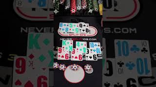 $3,000 Splitting 9's Twice - Blackjack Strategy #Shorts