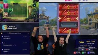 LIVE: KIM AND HAMPUS VS SLOTS AND TABLES! - LETS PRINT!Write !100k For €15.000 !Giveaway