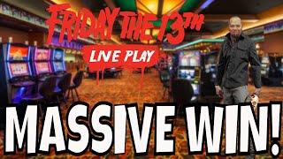 Friday The 13th LIVE SLOT PLAY - MASSIVE WIN on DOUBLE HAPPINESS PANDA!