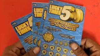 4X LUCKY TIMES 50 SCRATCH OFFS