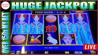 HUGE JACKPOT OVER 150x! I Put $500 in Dragon Link at Yaamava High Limit Room! Here's What Happened