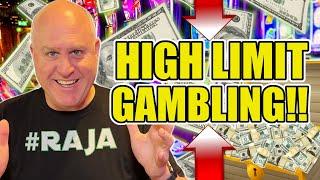 High Limit Buffalo Gold Slot Play + Surprise Konami Jackpot Free Games!